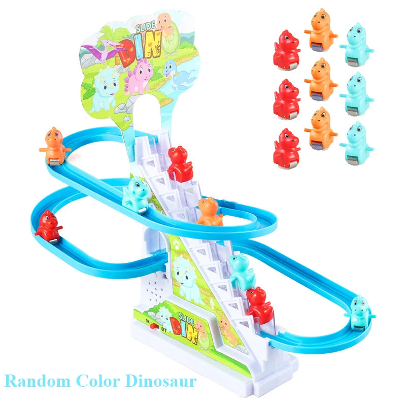 Electric Duck Stair-Climbing Toy with Lights and Music