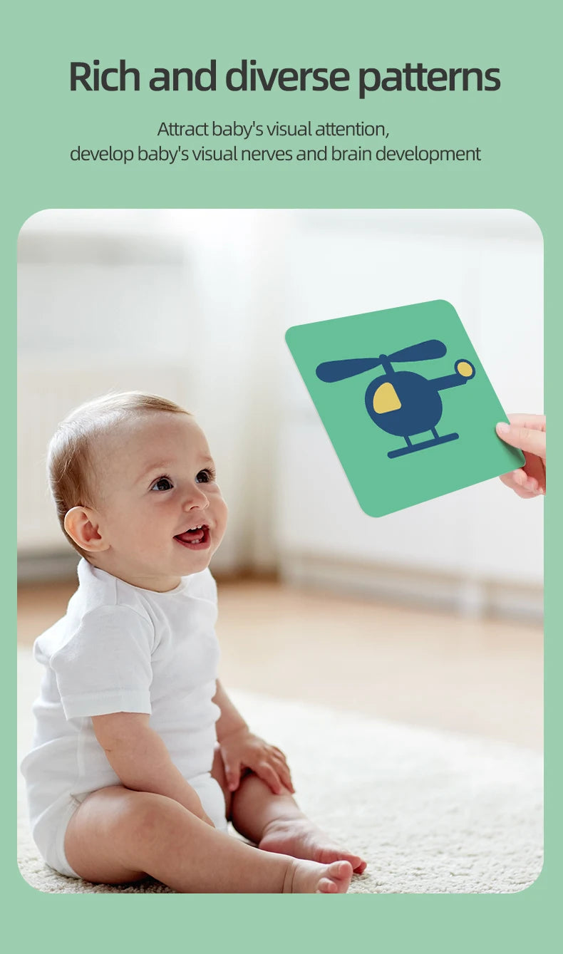 High-Contrast Baby Flash Cards for Visual Development
