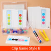 Montessori Wooden Test Tube Bead Sorting Game for Toddlers