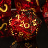Handmade Resin Sharp Edge Dice Set for RPG Games
