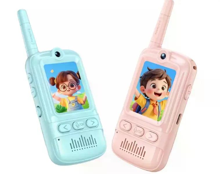 Kids Video Walkie Talkies with HD Camera – 2 Pack Rechargeable Intercom Toys