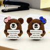 Handwoven Bear Emotional Support Doll – Cute Crochet Desk Companion