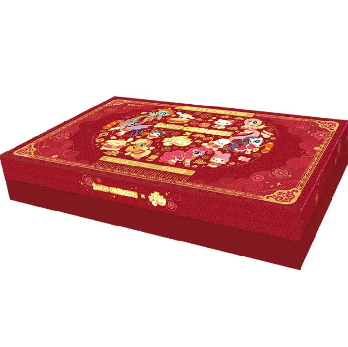 A red box containing a My Little Pony Friendship Card Collection with themed pouches.