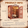 Owl Bookstore Miniature Book Nook DIY Kit with LED Lighting