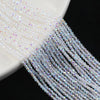 2mm Austrian Crystal Spacer Beads – White AB Finish