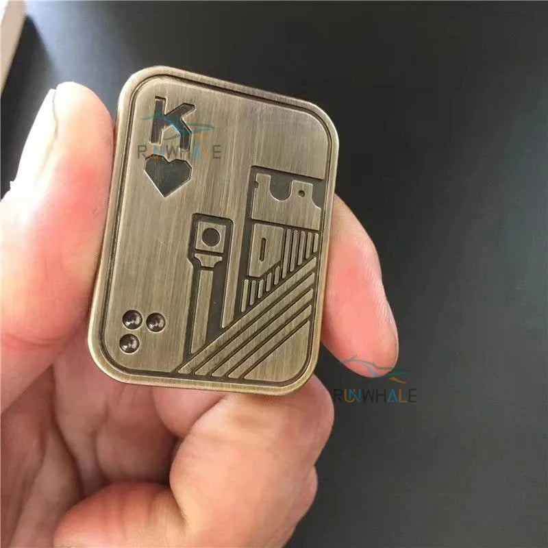 Metal Magnetic Fidget Push Slider for Stress Relief & Focus