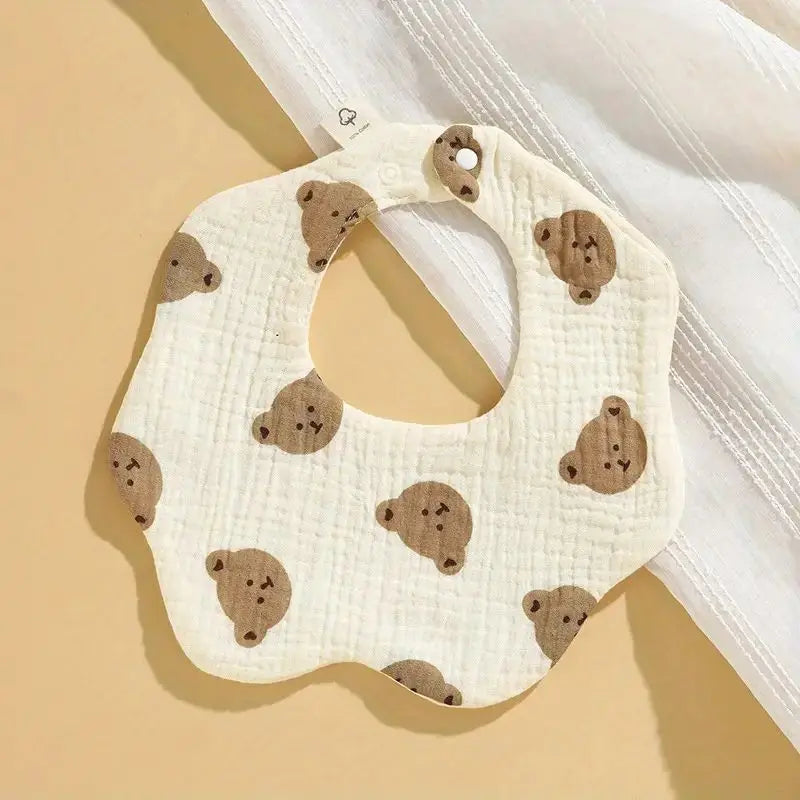 6-Layer Cotton Gauze Baby Bibs (3-Pack)