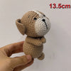 Handmade Amigurumi Plush Toy Set – Fox, Cow & Lamb Sleeping Dolls