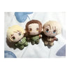 A set of three plush keychains featuring the characters Arthur, Alfred, and Wang Yao from Hetalia