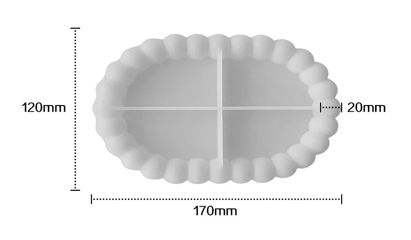 Bubble Resin Coaster Tray Molds for DIY Craft Projects