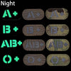 Blood Type Tactical Patches with Glow-in-the-Dark Design