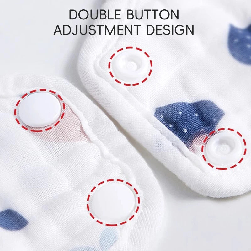 5-Pack Soft Cotton Muslin Bandana Bibs for Teething Babies