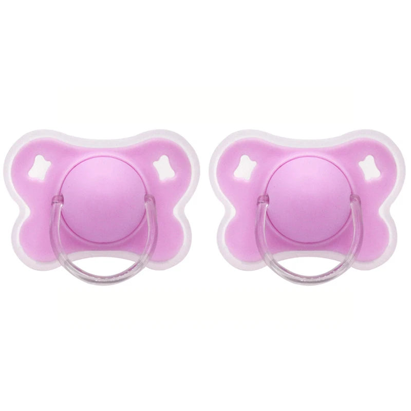 Silicone Baby Pacifier with Flower Design and Protective Cover