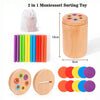 Wooden Montessori Color Sorting & Shape Matching Toy