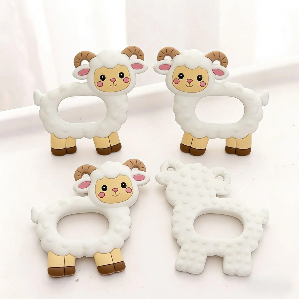 Cartoon Animal Silicone Baby Teether with Pacifier Clip