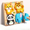 Montessori 3D Wooden Animal & Traffic Puzzle for Kids