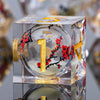 Liquid Core Glow D&D Dice Set with Sharp Edges