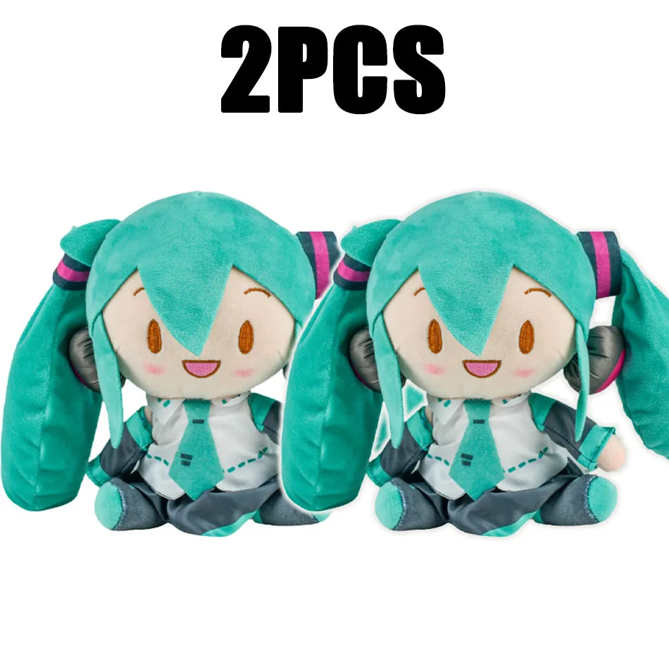 Hatsune Miku Plush Doll – Cute 20cm Anime Sitting Figure