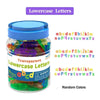 Translucent Colorful Letters & Numbers Set for Sensory Learning