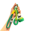 Crochet Badminton Keychain - Cute Knitted Sports Bag Charm