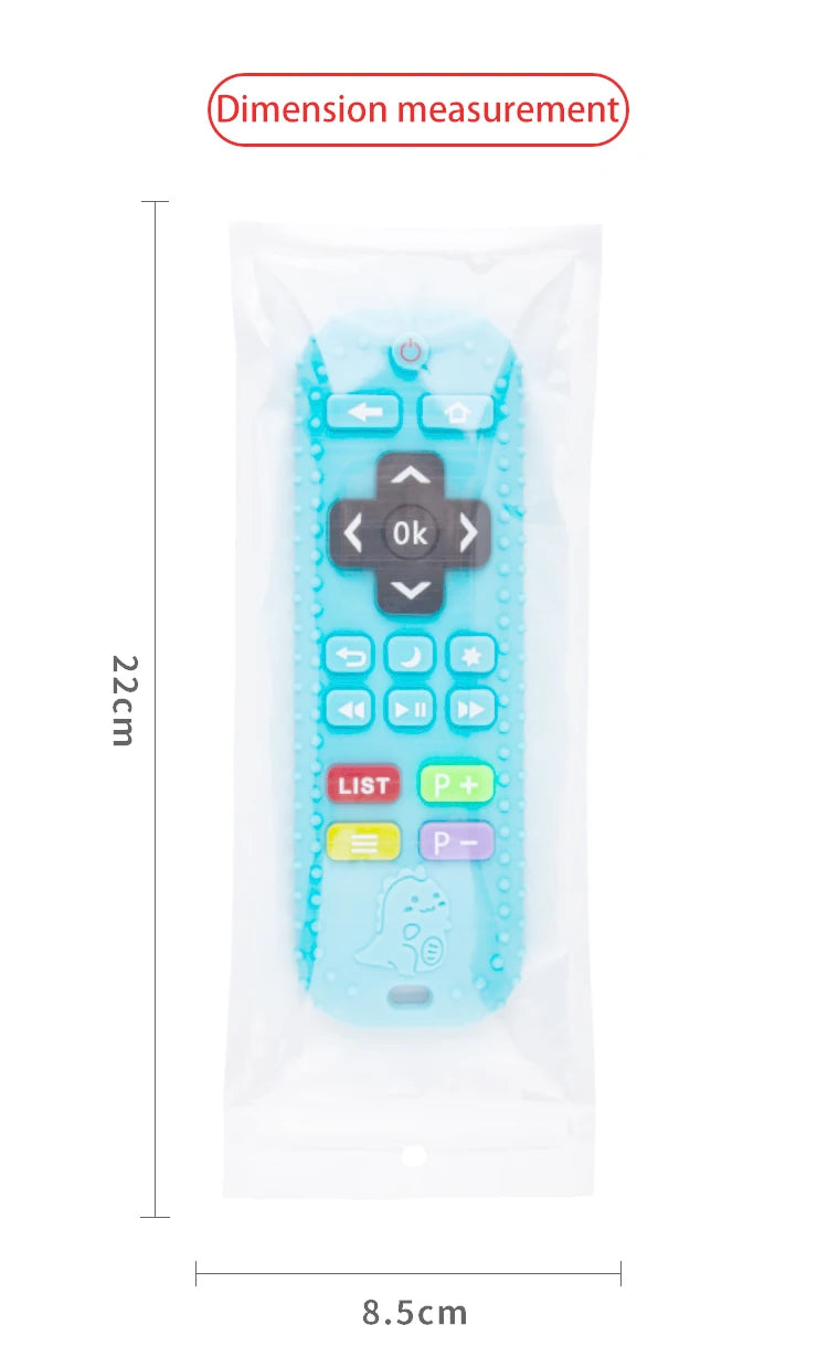 Silicone Remote Control Teether for Baby Teething Relief