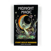 A black box featuring the Midnight Magic Tarot Deck of Mushrooms by Sara Richard.
