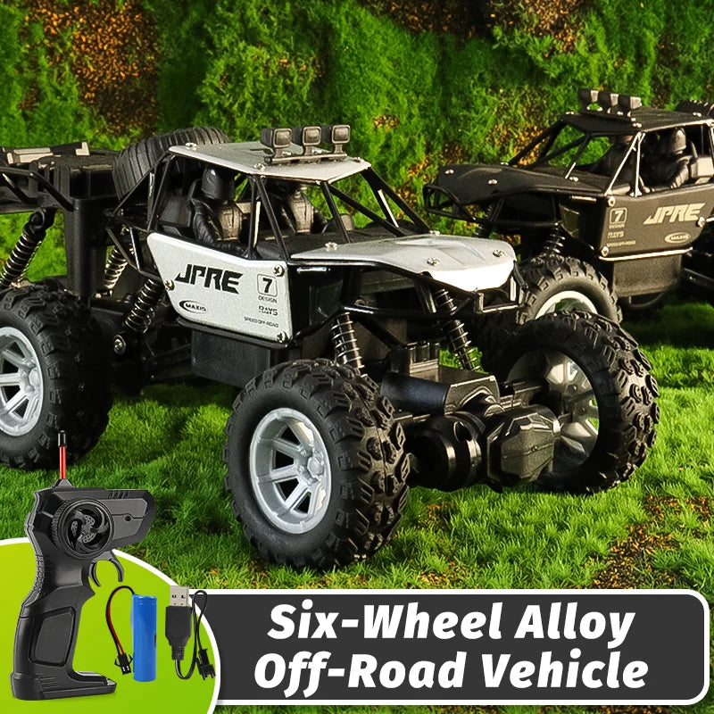 Six-Wheel Drive Off-Road RC Truck with Alloy Frame