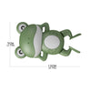 A green wind-up frog bath toy for kids with large eyes and appendages.