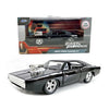 A diecast collectible model of a black Ford Explorer tour vehicle in a box labeled Fast & Furious