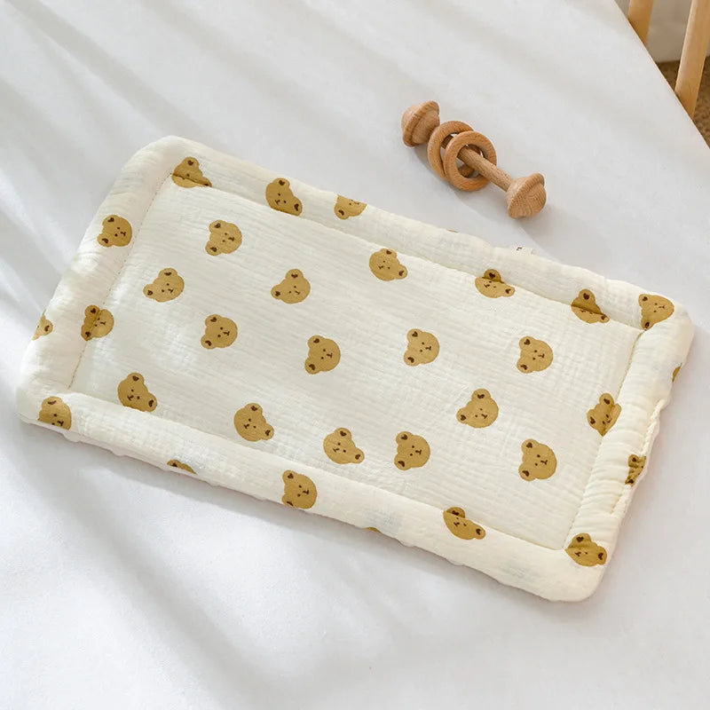 Breathable Four-Season Baby Pillow with Soft Cotton Cover