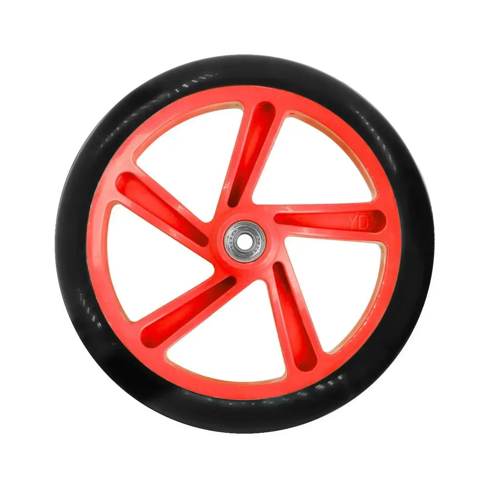 200mm PU Solid Scooter Wheels with ABEC-7 Bearings – Replacement for Razor & Adult Kick Scooters