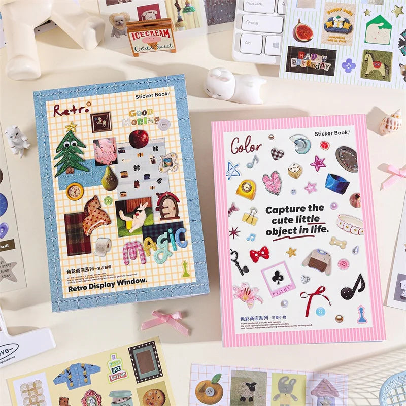 Retro Cartoon Sticker Pack (50 Sheets) for Journaling, Scrapbooking & Decor