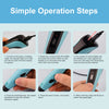A set of simple operation steps showing how to use a 3D printing pen for kids with a Type-C rechargeable battery and PLA fila