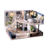 DIY Wooden Dollhouse Kit with Miniature Furniture – 3D Puzzle Craft Set