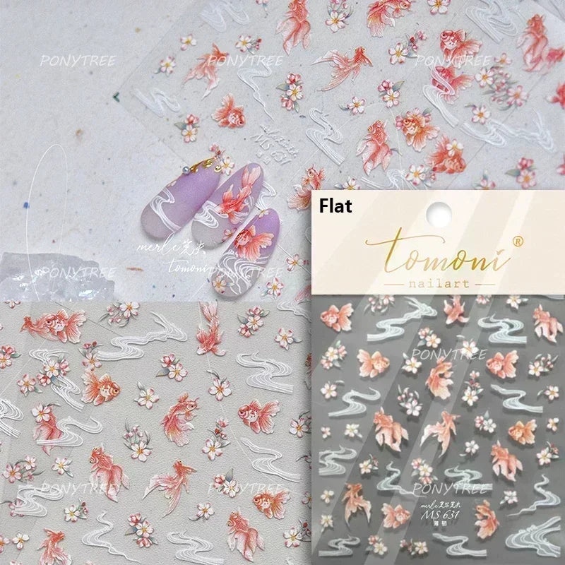Ocean-Inspired Nail Art Sticker Set