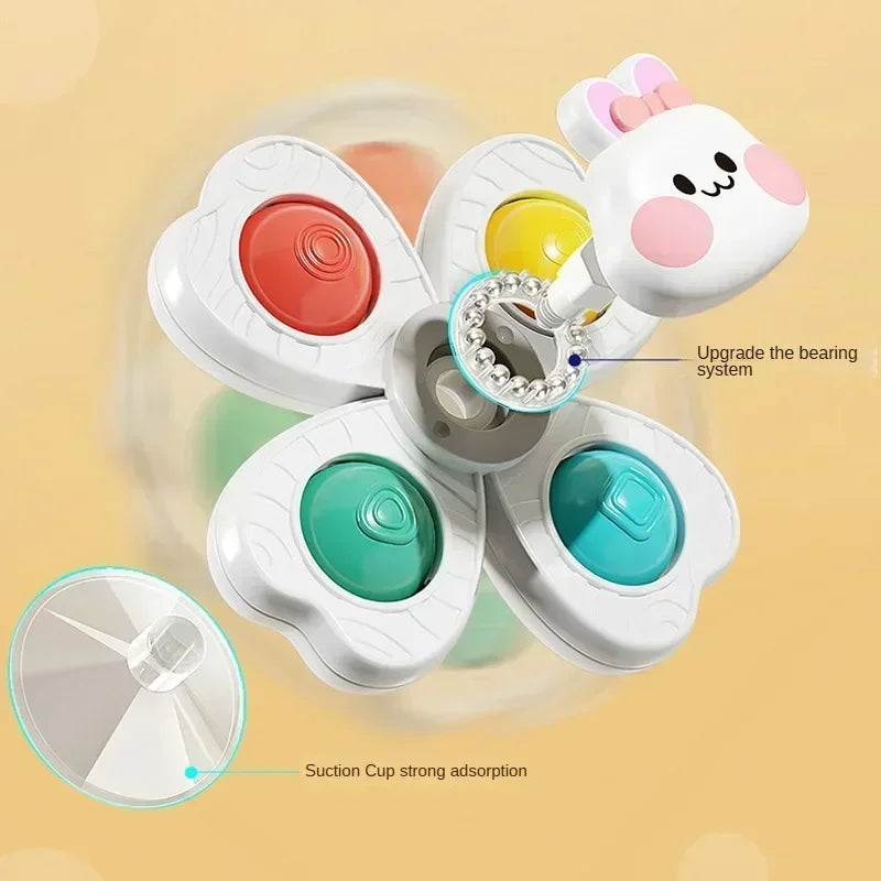 Spinning Suction Cup Bath Toys for Toddlers
