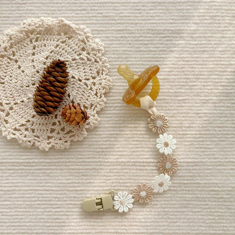 Little Daisy Baby Pacifier Clip