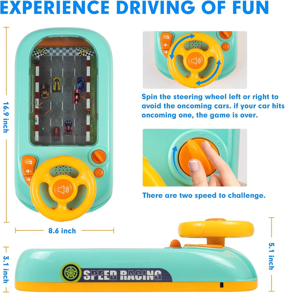Interactive Musical Steering Wheel Toy for Kids