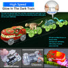 Dinosaur Train Toy Set with Flexible Road Race Track and Dino Car
