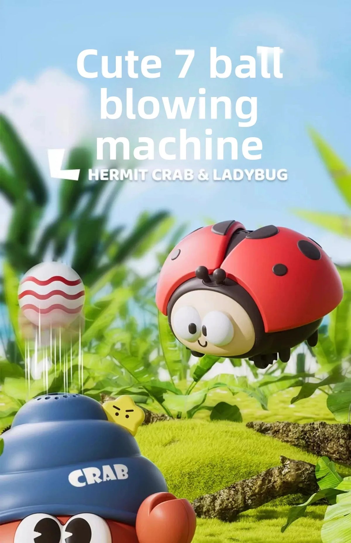 Ladybug Floating Ball Baby Toy - Focus & Coordination Training
