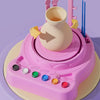 Electric Pottery Wheel with Detachable ABS Basin for Clay Crafting