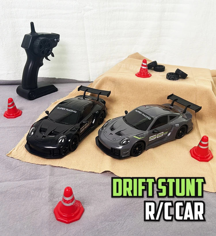 4WD High-Speed RC Drift Truck with LED Lights