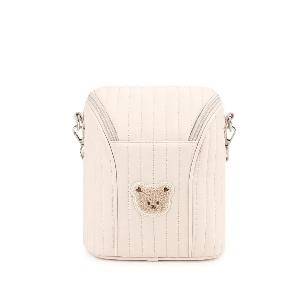 Insulated Baby Bottle Cooler Bag with Cute Bear Design