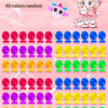 A collection of colorful bubble balloons and a character illustration showing how to use the kit.