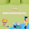 Colorful twistable snake cube 3D puzzle fidget toy with multiple angles and colors