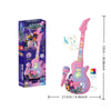 Kids Karaoke Microphone with Guitar Stand and LED Lights