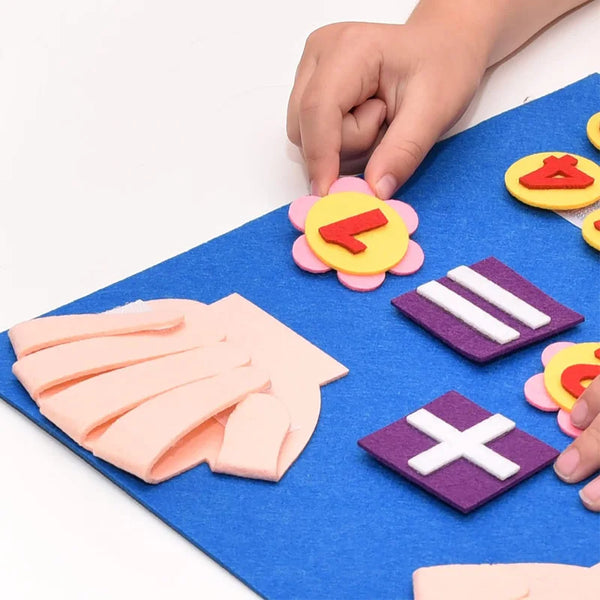 Montessori Felt Finger Numbers Math Toy for Kids