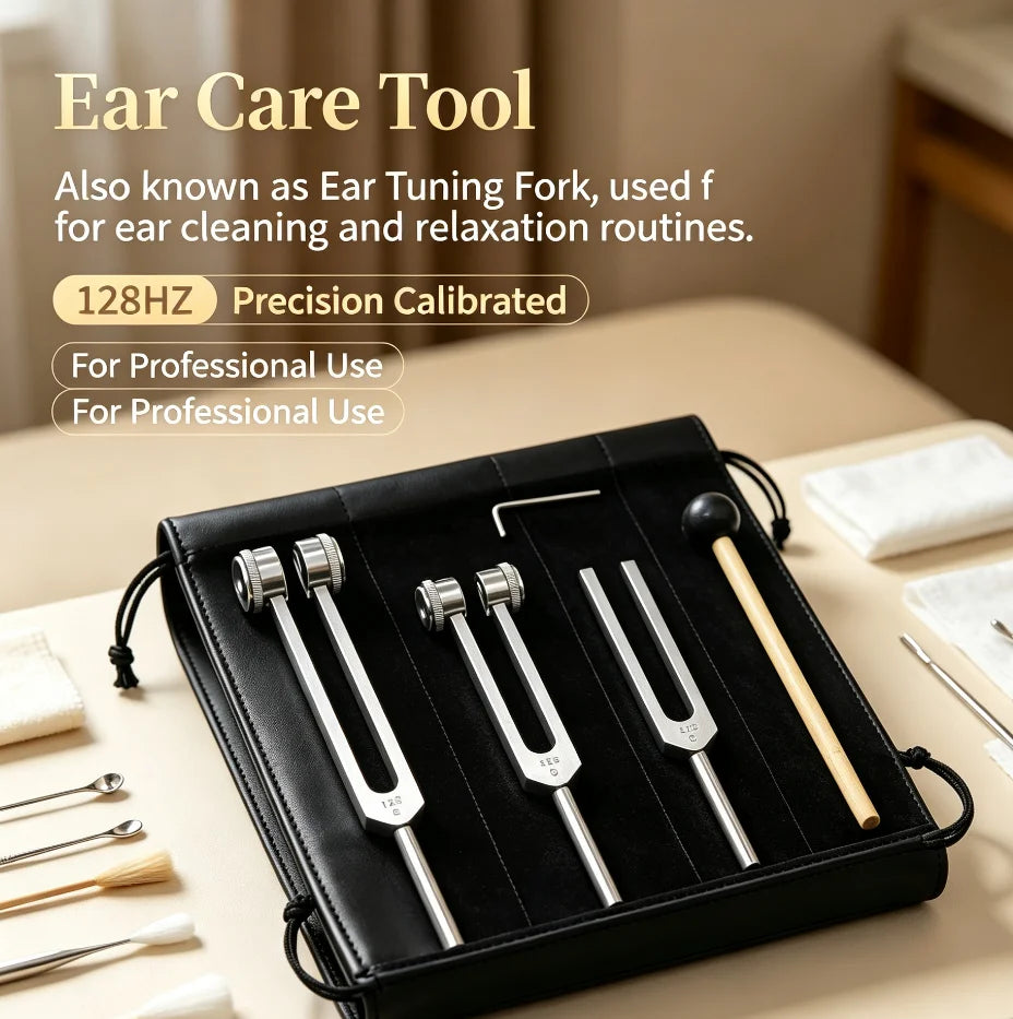 Professional Tuning Fork Set for Sound Healing & Ear Therapy