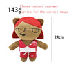 A plush doll resembling Eminem with red hair and glasses, wearing a red shirt and shorts.
