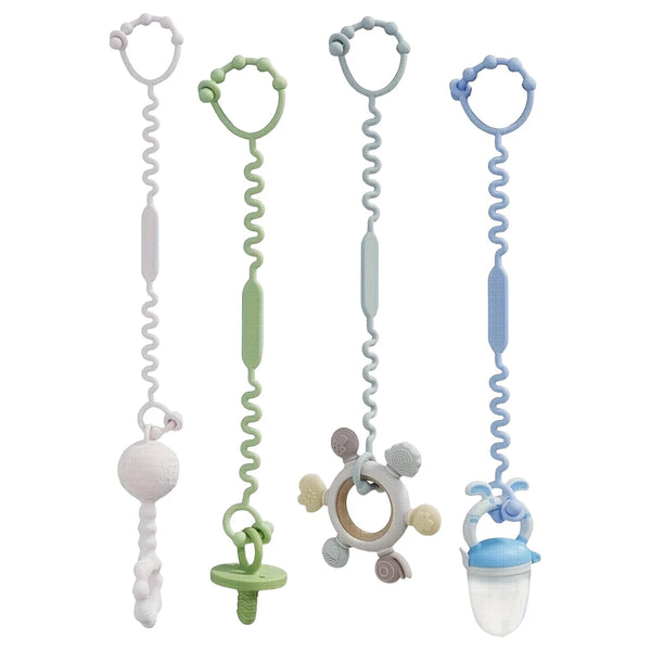 Adjustable Silicone Pacifier Clip with Anti-Drop Chain